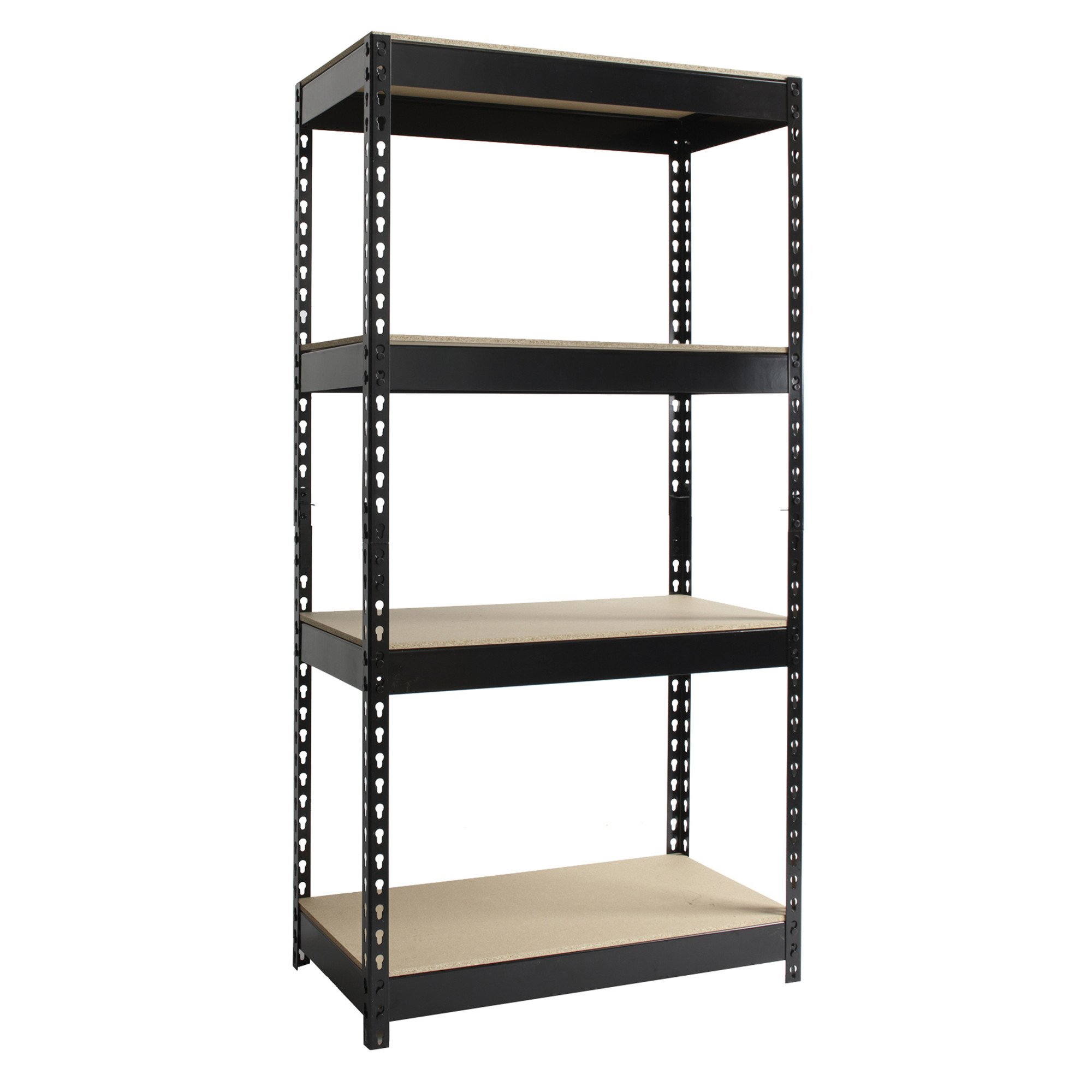 Hirsh Industries, 3800 Riveted Steel Shelving, 4Shelf Unit, Width 30